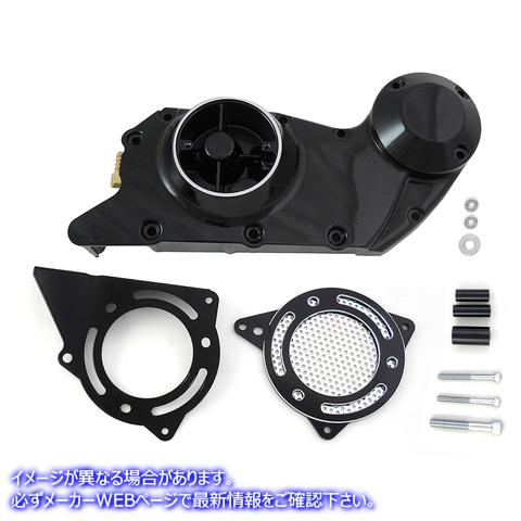 10-0489 ブラックカムとスプロケットカバーセット 取寄せ Vツイン Black Cam and Sprocket Cover Set (検索用／