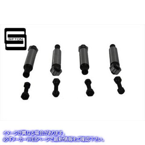 10-0783 シフトン ソリッド タペット アセンブリ セット .005 取寄せ Vツイン Sifton Solid Tappet Assembly Set .005 (検索用／