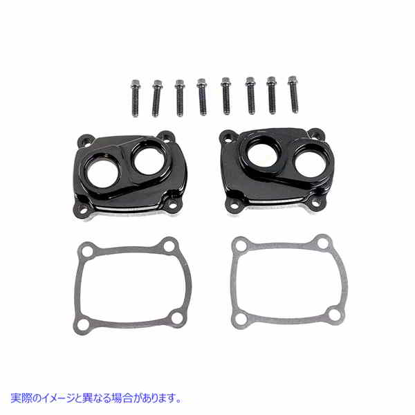 10-0849 Jims M8 ロープロファイル ビレット タペット カバー キット ブラック アルマイト 取寄せ Vツイン Jims M8 Low Profile