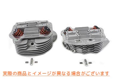 10-1074 バルブ付雲台シリンダヘッド Panhead Cylinder Heads with Valves 取寄せ Vツイン (検索用／