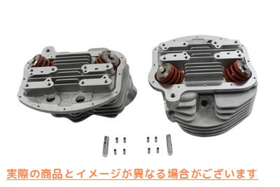 10-1175 バルブ付雲台シリンダヘッド Panhead Cylinder Heads with Valves 取寄せ Vツイン (検索用／