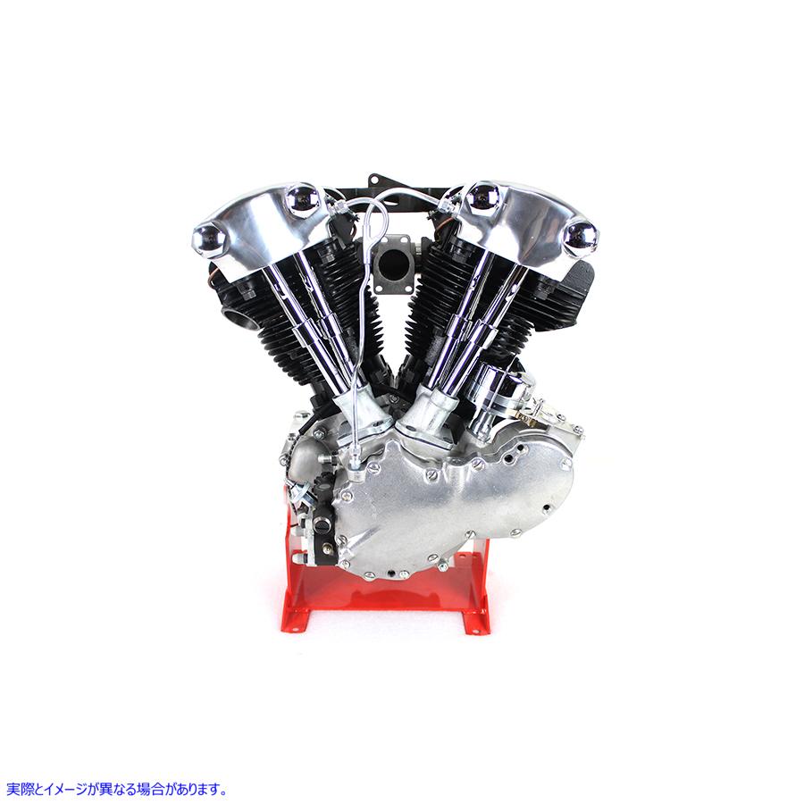 10-1370 洗練されたロッカーを備えたレプリカ74インチの長いブロックナックルヘッド Replica Knucklehead 74 inch Long Block 取寄せ Vツイン (検索用／ Motorshop