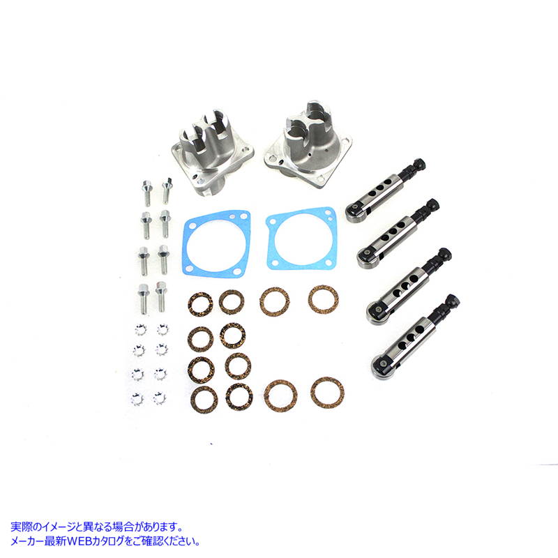 10-7549 ソリッドリフターセット付きアロイタペットブロック 取寄せ Vツイン Alloy Tappet Block with Solid Lifter Set (検索用