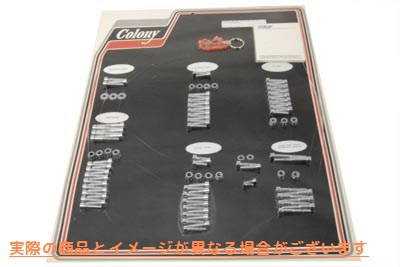 1021-P ポリッシュエンジンドレスアップボルトキット 取寄せ Vツイン Polished Engine Dress Up Bolt Kit (検索用／ Colony