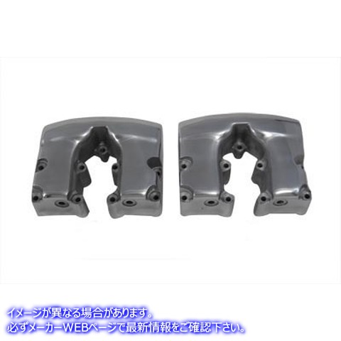 11-0091 レプリカショベルヘッドロッカーボックスカバーセットポリッシュ 取寄せ Vツイン Replica Shovelhead Rocker Box Cover