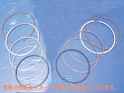 11-0157 83 インチ エボリューション ピストン リング セット .045 オーバーサイズ 取寄せ Vツイン 83 inch Evolution Piston Ri