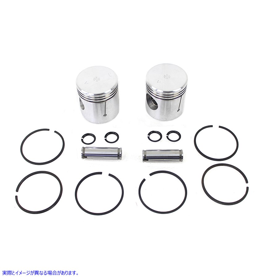 11-0384 45 インチ WL/G ピストン キット .005 インチ オーバーサイズ 取寄せ Vツイン 45 inch WL/G Piston Kit .005 inch Overs