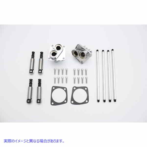 11-0599 ソリッドタペットキット クローム仕上げ 取寄せ Vツイン Solid Tappet Kit Chrome Finish (検索用／