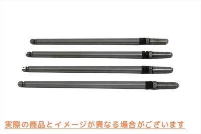 11-0843 ショートスチールプッシュロッドセット 取寄せ Vツイン Short Steel Pushrod Set (検索用／
