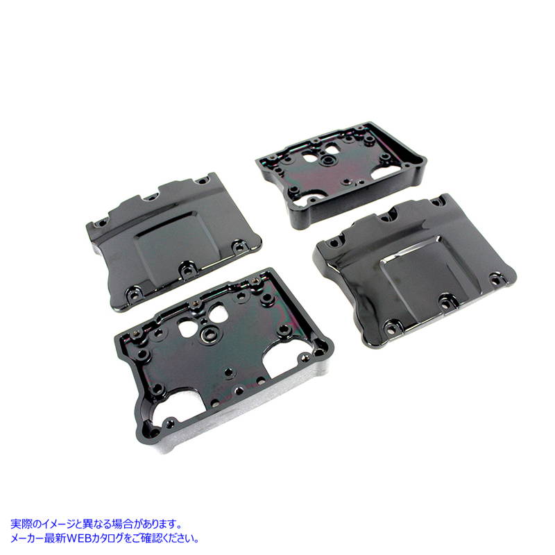 11-0892 ブラックチタン TC-88 ロッカーボックスカバーセット 取寄せ Vツイン Black Titanium TC-88 Rocker Box Cover Set (検索