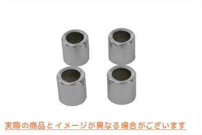 11-0917 プッシュロッドカバー スプリングカップセット クローム 取寄せ Vツイン Pushrod Cover Spring Cup Set Chrome (検索用