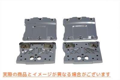 11-0946 クローム TC-88 ロッカーボックスセット 取寄せ Vツイン Chrome TC-88 Rocker Box Set (検索用／17572-99 17573-99