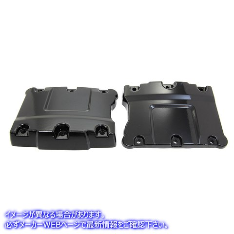 11-1071 トップロッカーボックス グロスブラックカバーセット 取寄せ Vツイン Top Rocker Box Gloss Black Cover Set (検索用／1