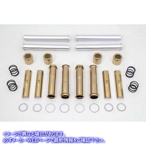 11-1090 プッシュロッドカバーキット チタン 取寄せ Vツイン Pushrod Cover Kit Titanium (検索用／