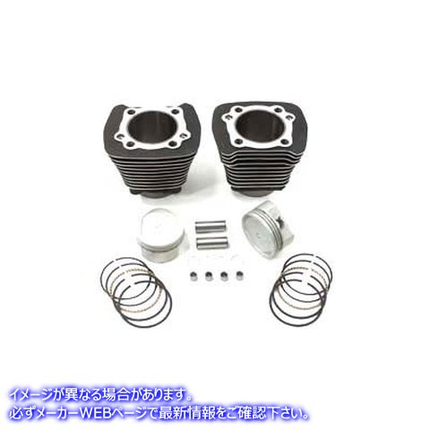 11-1105 883cc から 1200cc シリンダーとピストン変換キット ブラック 883cc to 1200cc Cylinder and Piston Conversion Kit Bla