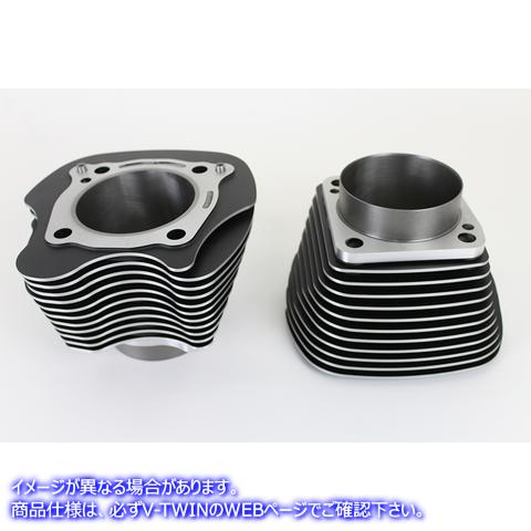 11-1196 M8ビッグボアブラックシリンダーセット 取寄せ Vツイン M8 Big Bore Black Cylinder Set (検索用／