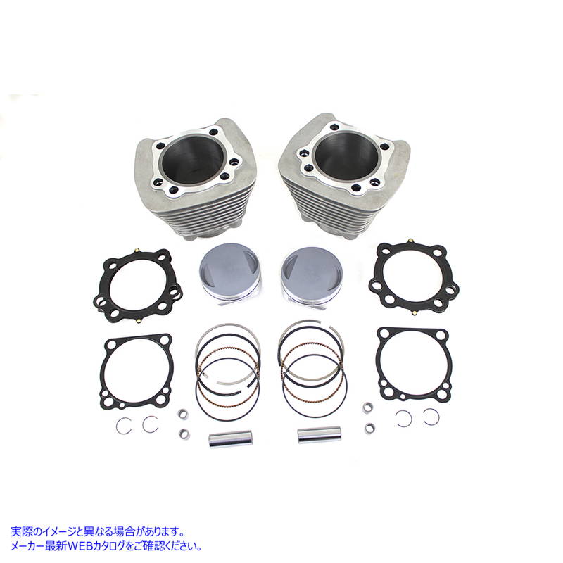 11-1273 1270cc シリンダーとピストン変換キット シルバー 取寄せ Vツイン 1270cc Cylinder and Piston Conversion Kit Silver (