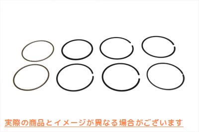 11-1401 4-1/8 インチ ピストン リング セット .010 オーバーサイズ 取寄せ Vツイン 4-1/8 inch Piston Ring Set .010 Oversize
