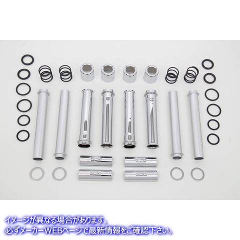 11-1407 M8 プッシュロッド カバー キット クローム 取寄せ Vツイン M8 Pushrod Cover Kit Chrome (検索用／