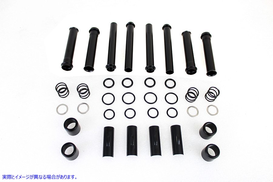 11-1408 M8 プッシュロッド カバー キット グロス ブラック 取寄せ Vツイン M8 Pushrod Cover Kit Gloss Black (検索用／1790008