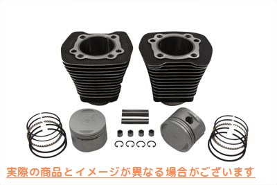 11-2618 エボリューションシリンダー＆ピストンキット ブラック 取寄せ Vツイン Evolution Cylinder and Piston Kit Black (検索