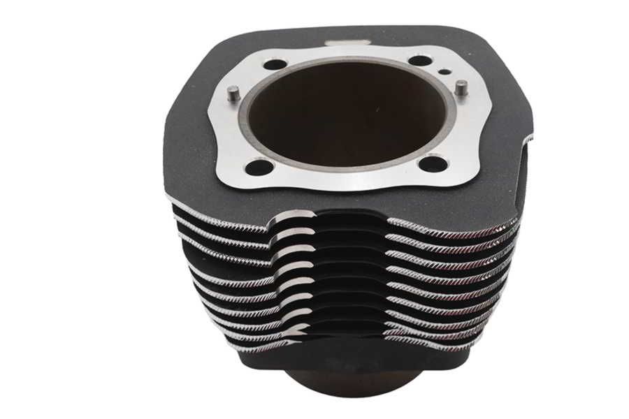 11-4053 取寄せ Vツイン Ultima 107 inch Big Bore Front Cylinder Black DC (検索用／)