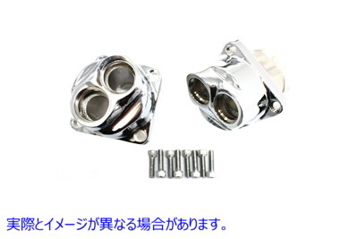 11-9506 クロームタペットブロックセット 取寄せ Vツイン Chrome Tappet Block Set (検索用／