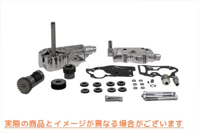 12-9804 ブリーザー付きポリッシュオイルポンプアセンブリ 取寄せ Vツイン Polished Oil Pump Assembly with Breather (検索用／