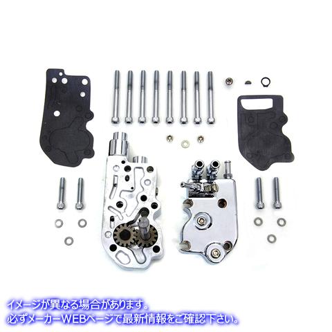 12-9972 クロームオイルポンプアセンブリ 取寄せ Vツイン Chrome Oil Pump Assembly (検索用／