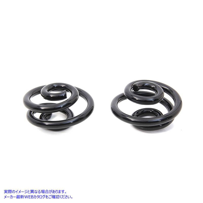 13-0472 ブラック 1 インチ シート スプリング セット 取寄せ Vツイン Black 1 inch Seat Spring Set (検索用／