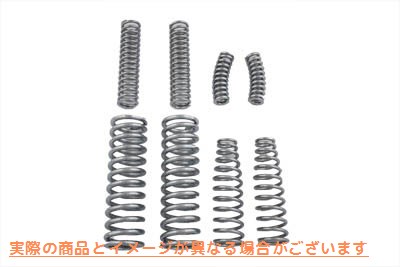 13-0585 インナースプリングとアウタースプリングのクローム 取寄せ Vツイン Inner and Outer Springs Chrome (検索用／