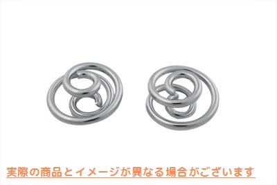 13-0742 クローム 1 インチ シート スプリング セット 取寄せ Vツイン Chrome 1 inch Seat Spring Set (検索用／