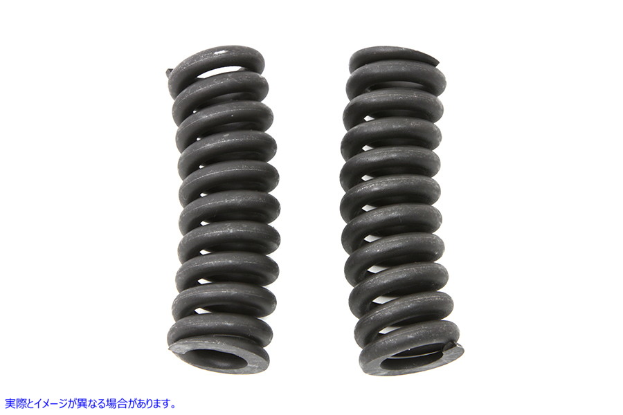 13-1968 ブラックアッパースプリングフォークスプリング 取寄せ Vツイン Black Upper Spring Fork Springs (検索用／46057-30