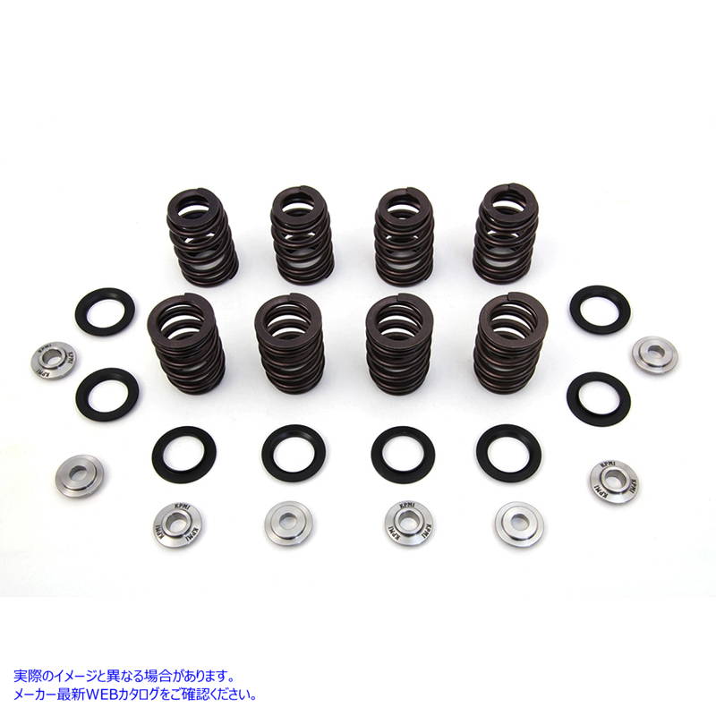 13-2086 M8 バルブ スプリング キット チタン リテーナー付き 取寄せ Vツイン M8 Valve Spring Kit with Titanium Retainers (検
