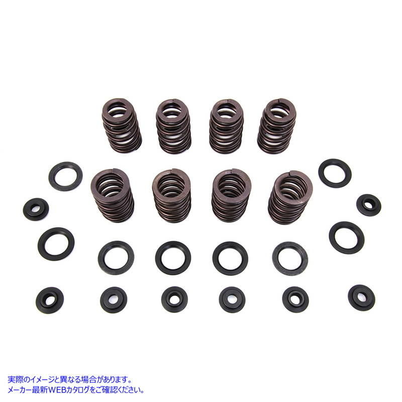 13-2087 M8 バルブ スプリング キット (スチール製リテーナー付き) 取寄せ Vツイン M8 Valve Spring Kit with Steel Retainers (