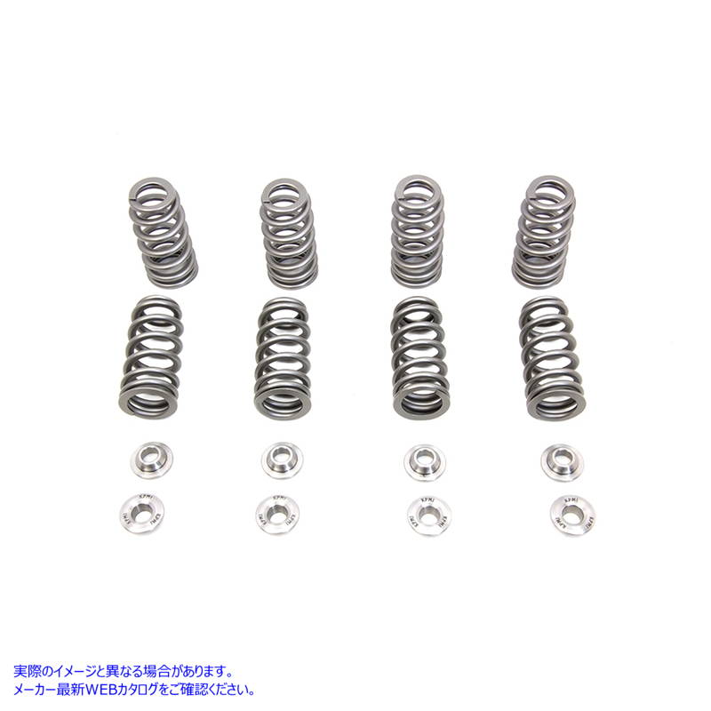 13-2088 M8 バルブ スプリング キット チタン リテーナー付き 取寄せ Vツイン M8 Valve Spring Kit with Titanium Retainers (検