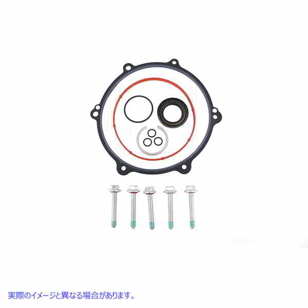 15-0003 純正ガスケットキット ブラックインナープライマリー用 取寄せ Vツイン OE Gasket Kit for Black Inner Primary (検索用