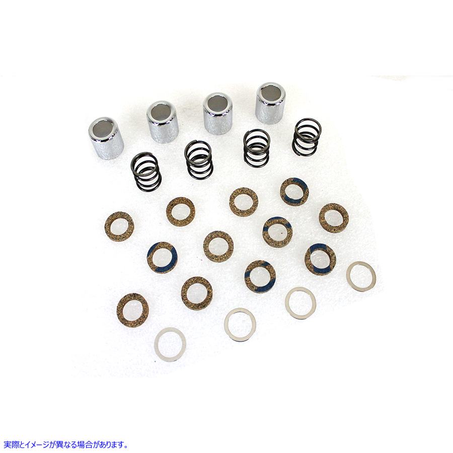 15-0073 プッシュロッドカバーコルクキット 取寄せ Vツイン Pushrod Cover Cork Kit (検索用／