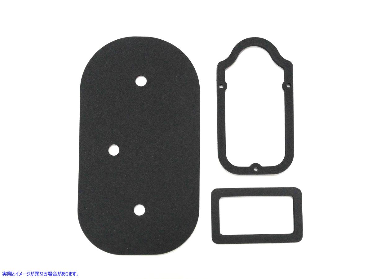 15-0323 トゥームストーンテールランプマウントガスケットセット 取寄せ Vツイン Tombstone Tail Lamp Mount Gasket Set (検索用