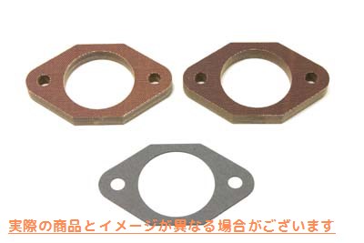 15-1162 ジェームス キャブレター スペーサー ガスケット 取寄せ Vツイン James Carburetor Spacer Gasket (検索用／ James JGI-