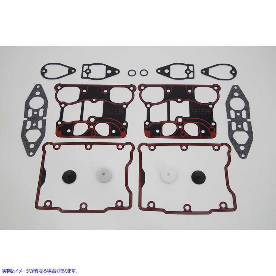 15-1623 ロッカーボックスガスケットキット 取寄せ Vツイン Rocker Box Gasket Kit (検索用／