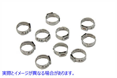 16-0064 オイルラインホースクランプ 取寄せ Vツイン Oil Line Hose Clamp (検索用／ Oetiker 16701015