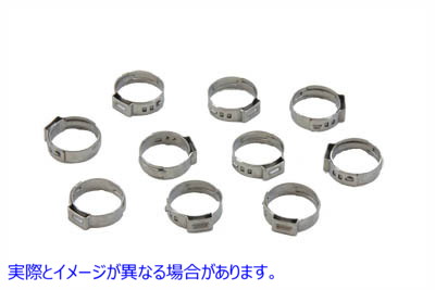 16-0082 オイルホースクランプ 取寄せ Vツイン Oil Hose Clamp (検索用／10142 Oetiker 16700024