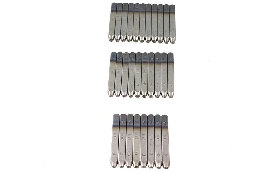 16-0423 モーターナンバースタンプセット 取寄せ Vツイン Motor Number Stamp Set (検索用／