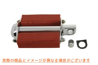 17-0043 【廃番】 自転車キックスターター ペダルとアクスル アセンブリ レッド 取寄せ Vツイン Bicycle Kick Starter Pedal and