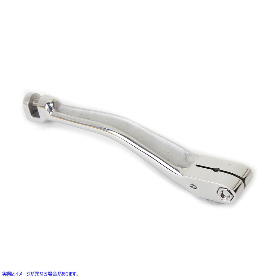 17-0284 ポリッシュステンレススチール 11 インチ ストローカー キック スターター アーム 取寄せ Vツイン Polished Stainless S