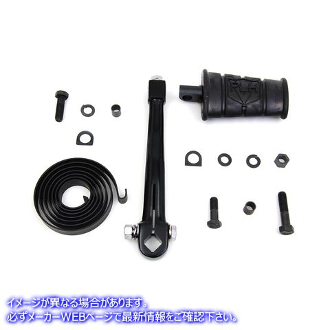 17-0384 ブラック キック スターター アーム キット 取寄せ Vツイン Black Kick Starter Arm Kit (検索用／