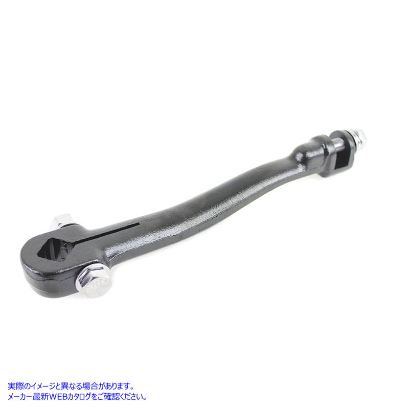 17-0445 レプリカキックスターターアーム ブラック 取寄せ Vツイン Replica Kick Starter Arm Black (検索用／