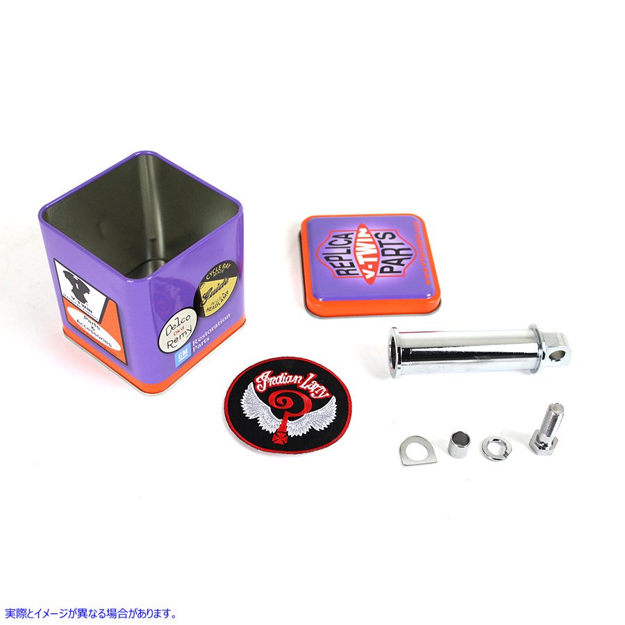 17-0606 インディアン ラリー スタイル スプール キック ペダル クローム 取寄せ Vツイン Indian Larry Style Spool Kick Pedal