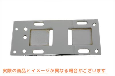 17-6658 クロームトランスミッションマウンティングプレート 取寄せ Vツイン Chrome Transmission Mounting Plate (検索用／ Pau